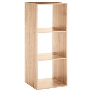 Five polica 3 otvora 34.5x32x100.5cm furnir natur