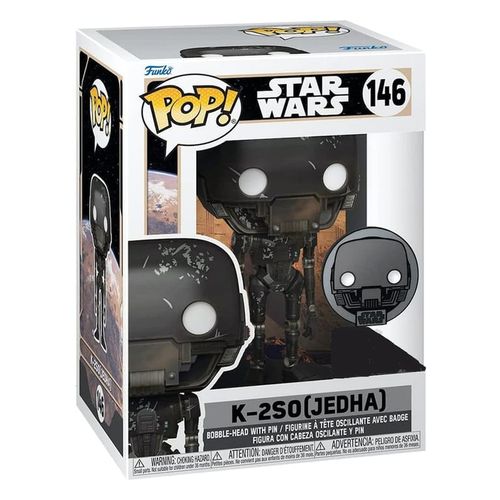 Funko POP! Star Wars: Across The Galaxy - K2SO W/ Pin slika 1