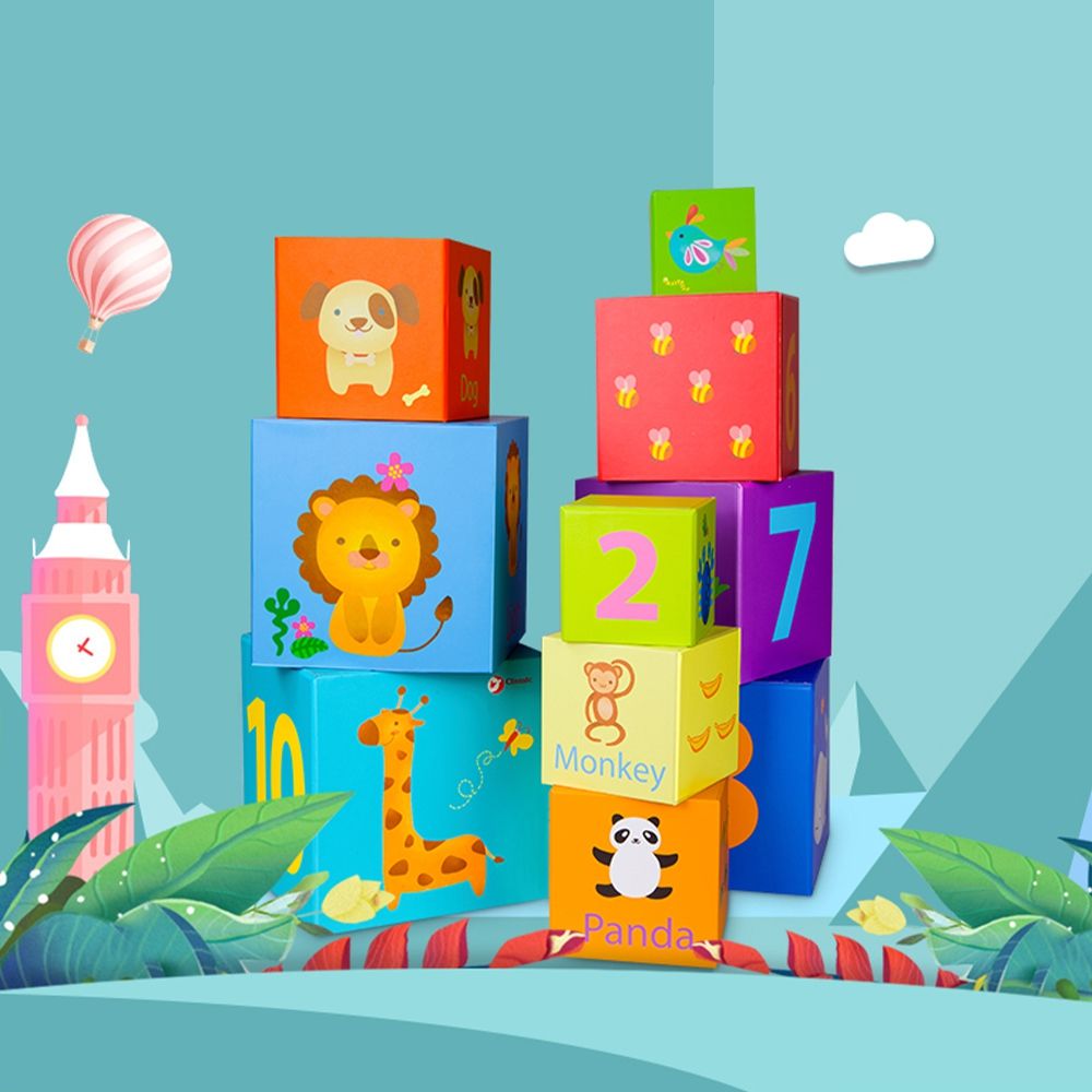 Classic World magic box blocks puzzle tower edukativna igračka slika 2