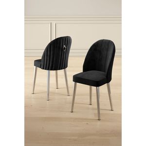Mara - Crna, Hrom Crna Set Stolica (6 Komada)