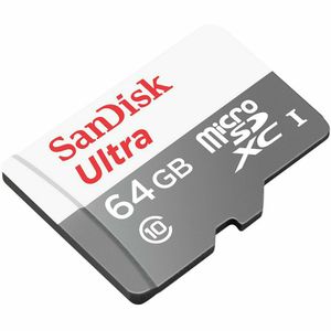 SanDisk 64GB Ultra microSDXC + SD Adapter 100MB/s, Class 10 UHS-I