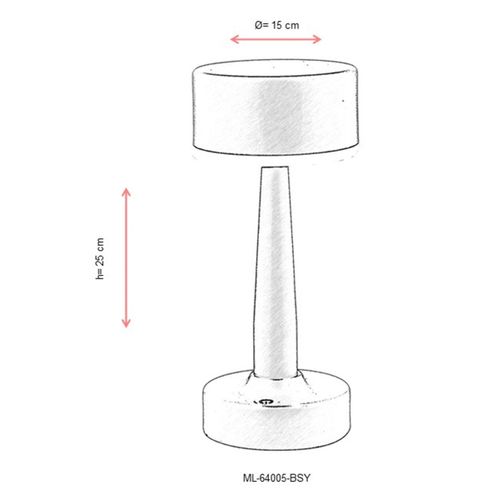 Stona lampa ML-64005-BSY u crnoj boji slika 6