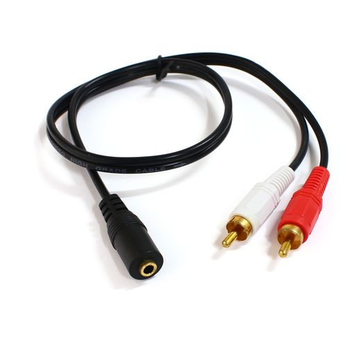 Kabl 2 RCA M na 3.5mm stereo 2 slika 1