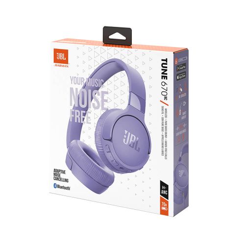 JBL Tune 670NC Bluetooth Wireless Headphones, Purple slika 9