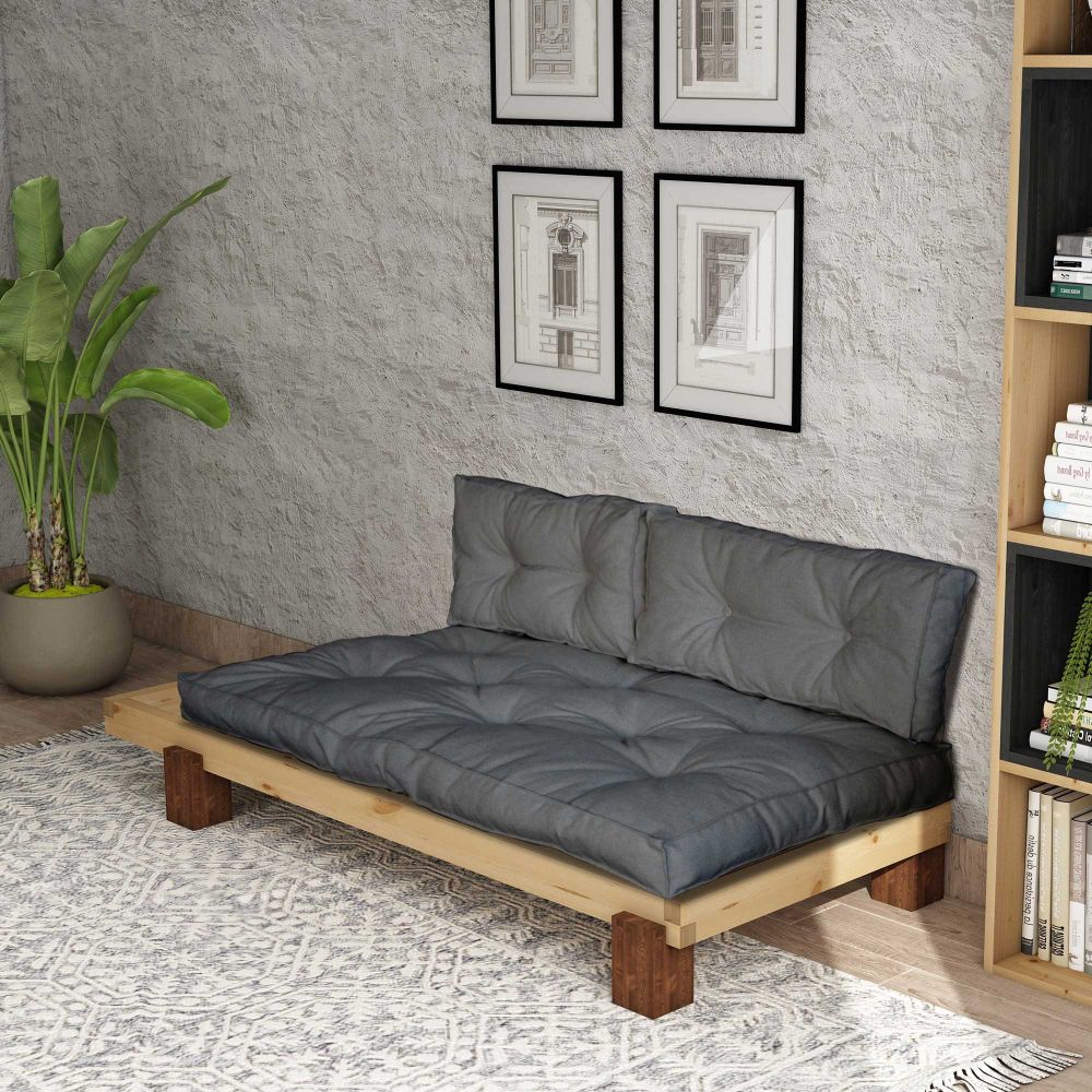 Lounger CPT8302-200, prirodne i sive boje slika 3