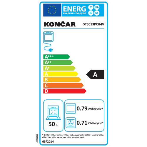 Končar štednjak SE5013PCH4V slika 2