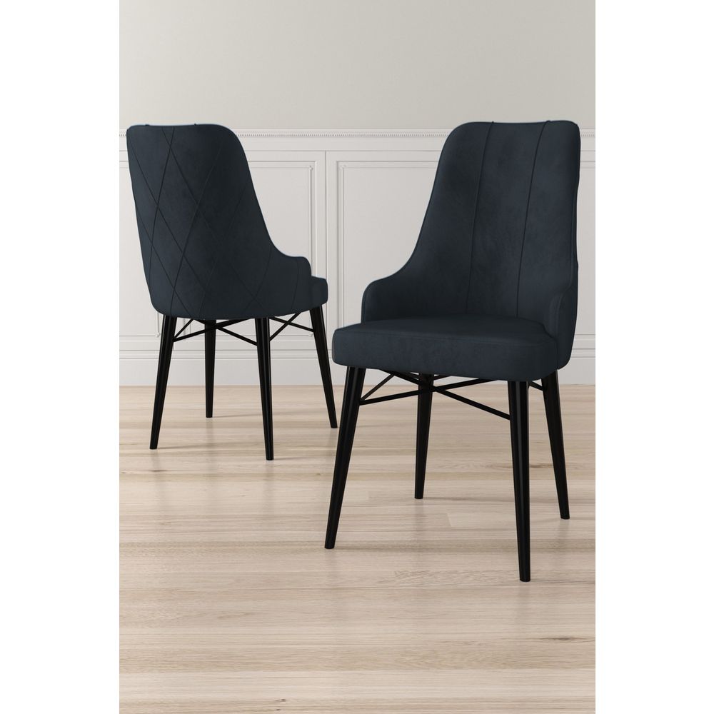 Neta - Crna Stolica Set (6 Komada) slika 1