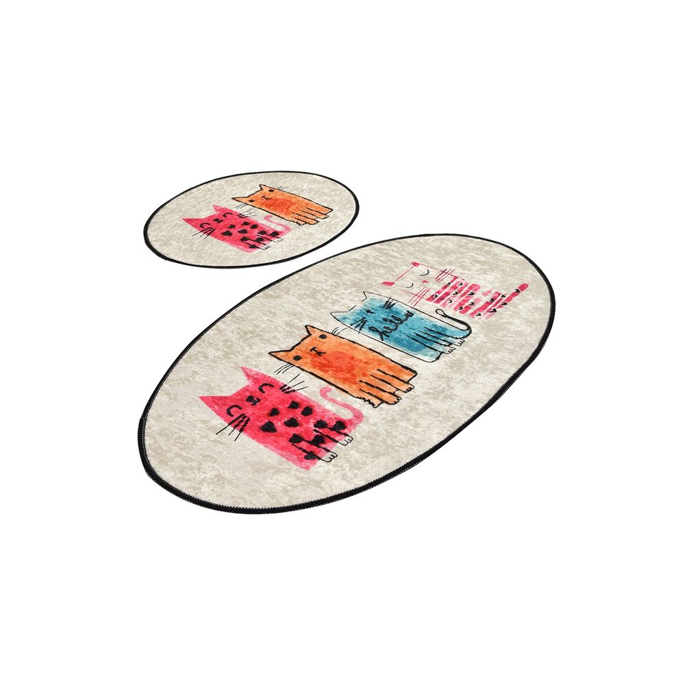 Set višebojnih kupatilskih prostirki Baby Cats (2 komada) slika 2