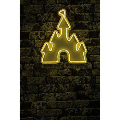 Wallity Ukrasna plastična LED rasvjeta, Castle - Yellow slika 10