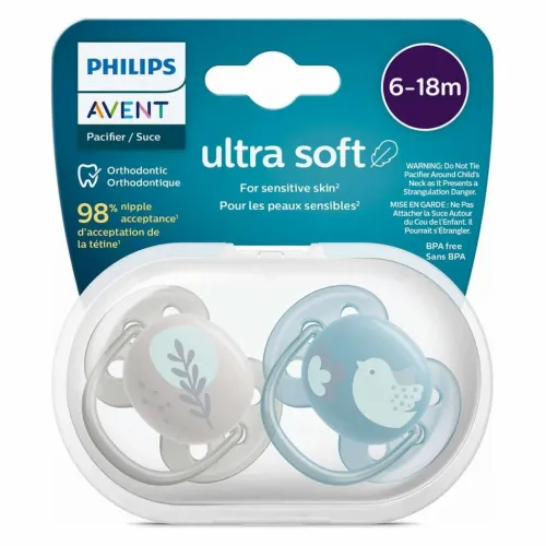 Philips Avent duda varalica Ultra Soft 6+ dečko/ptica slika 1