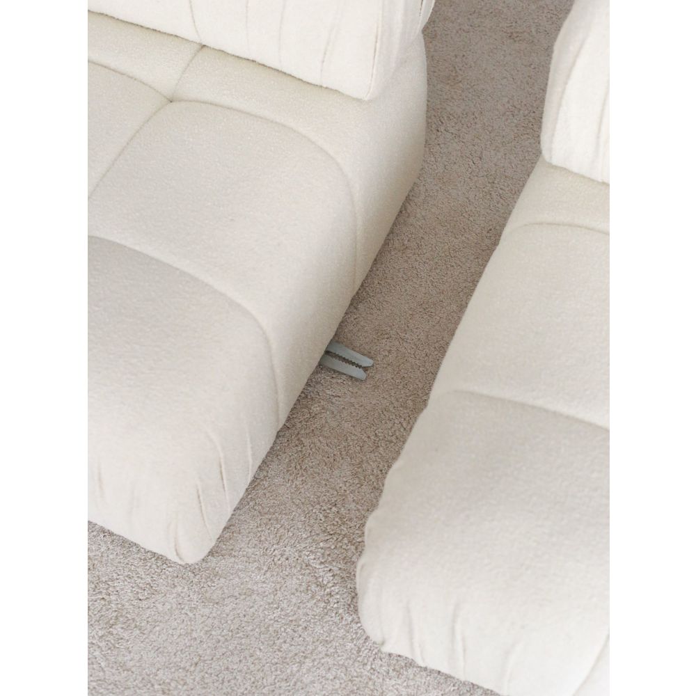 Soli 3 Sjedala - Bijela Troosna Sofa slika 10