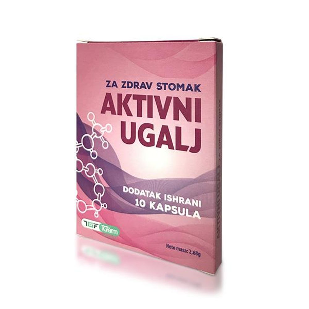 Aktivni Ugalj Kapsule 10x200mg TG-FARM slika 1