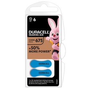 Duracell Hearing Aid 675 1,45V baterija za slusni aparat PAK6