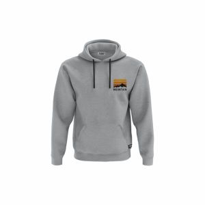 XGB3 Duks sa kapuljačom i džepom Mountain Minimalist Tee Silver