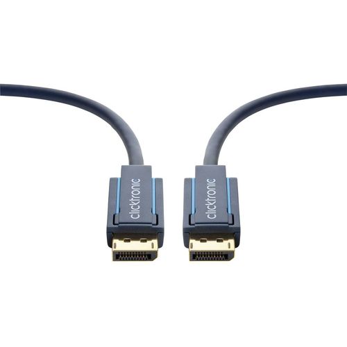 DisplayPort priključni kabel clicktronic [1x DisplayPort utikač &lt;=&gt; 1x DisplayPort utikač] 1 m plava 3840 x 2160 piksela slika 2