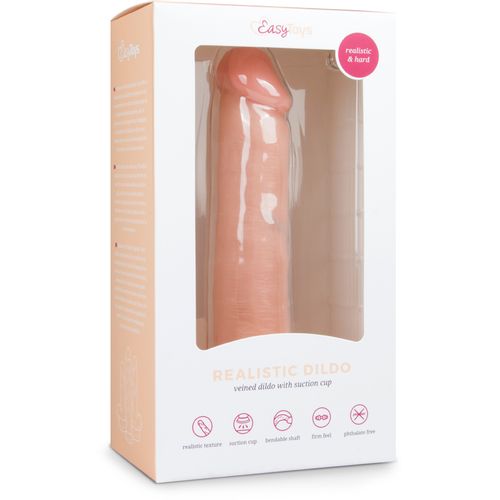 Realističan dildo - 20,5 cm, kožni slika 3