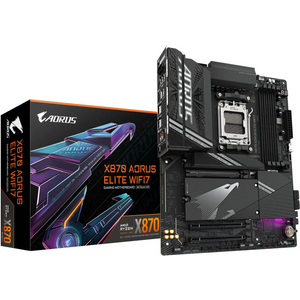 GIGABYTE X870 AORUS ELITE WIFI7, DDR5, SATA3, USB4, DP, 2.5GbE, WiFi 7, AM5 ATX