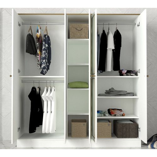 Ravenna 5 Kapılı - White White
Gold Wardrobe slika 3