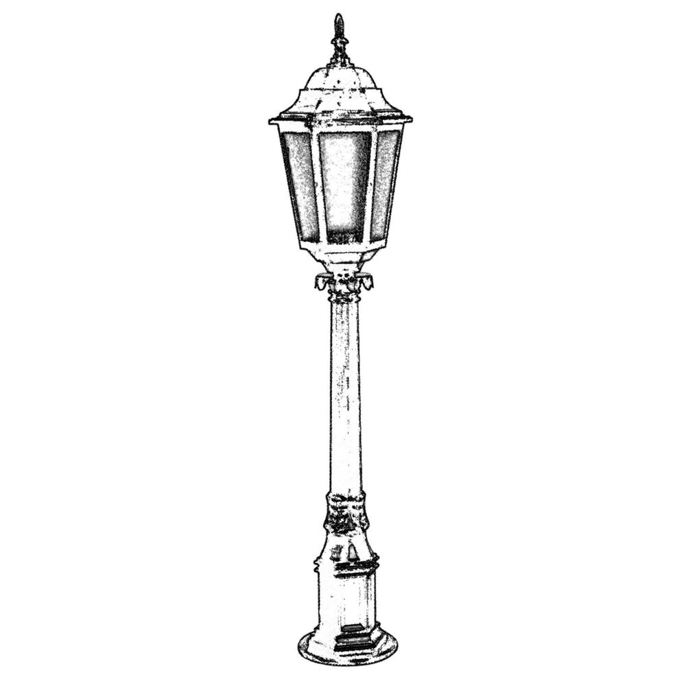 BSU-68188-BSY-B Crna i Bijela Spoljašnja Podna Lampa slika 2