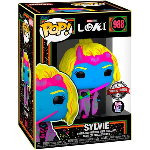 POP figure Marvel Loki Silvye Black Light Exclusive slika 1