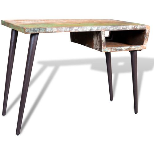 Radni stol od obnovljenog drva sa željeznim nogama slika 15