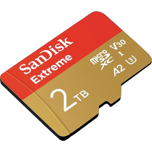 SanDisk 2TB Extreme microSDXC UHS-I with adapter up to 240MB/s, C10, U3, V30, 4K, 5K, A2, Micro SD card slika 4