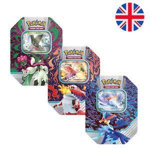 English Pokemon collectible card game tin