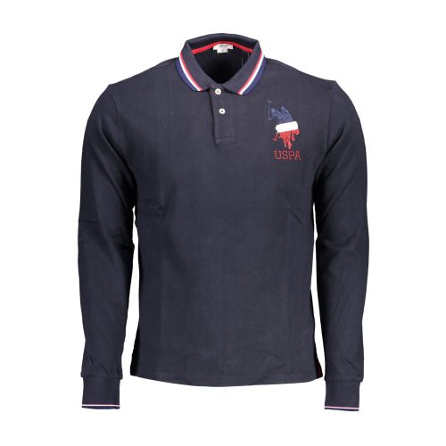 US POLO BLUE MEN'S LONG SLEEVED POLO SHIRT slika 1