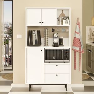 RE3-W White Multi Purpose Cabinet