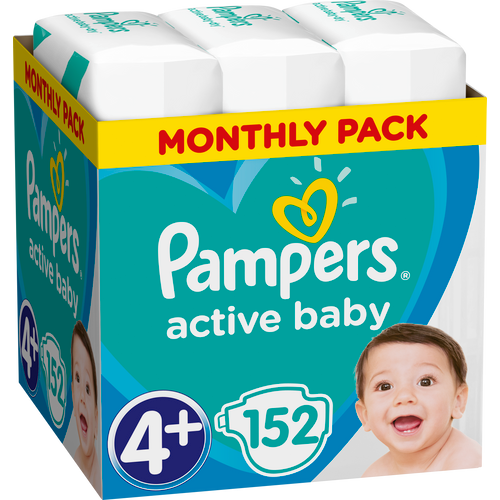 Pampers Active Baby - Mjesečno Pakiranje Pelena slika 6