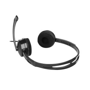 Natec NSL-1295 CANARY, Stereo Headset with Volume Control, 3.5mm Stereo, Black