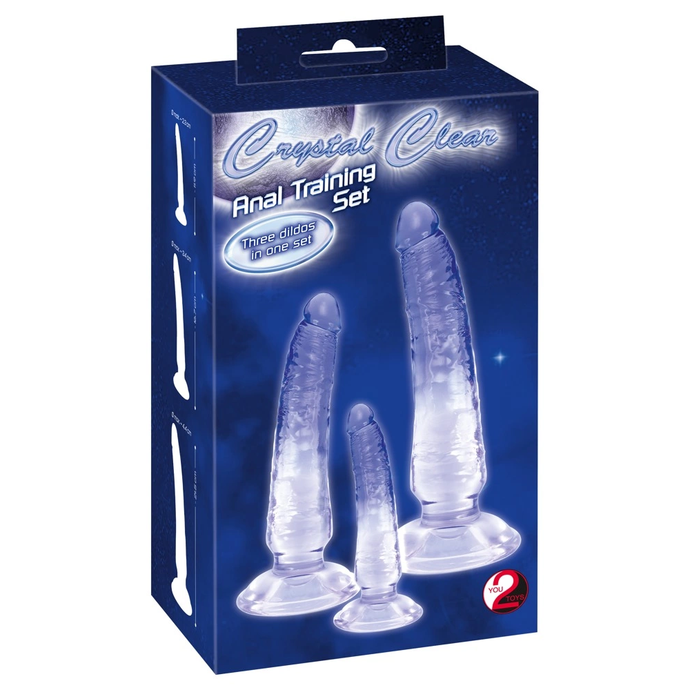 Crystal 3u1 dildo set slika 1