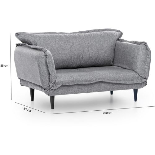 Atelier Del Sofa Dvosjed na razvlačenje, Sivo, Vino Daybed - Grey GR110\01 slika 12