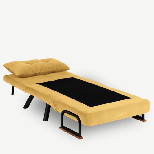 Atelier Del Sofa Fotelja na razvlačenje, Senf, Sando Single - Mustard slika 4