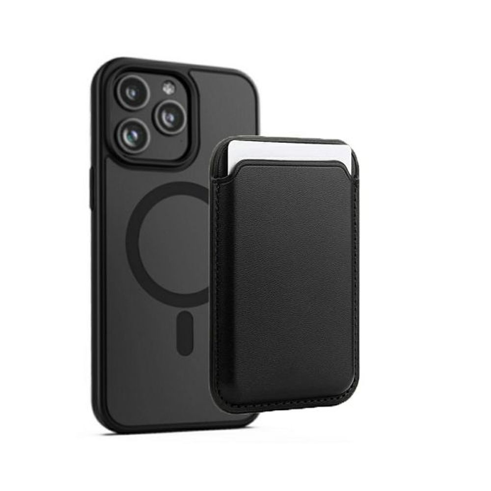 MM TPU MAGSAFE CARD POCKET black slika 1
