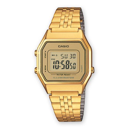 Uniseks sat Casio LA680WEGA-9ER - Zlatni (Ø 28 mm) slika 1