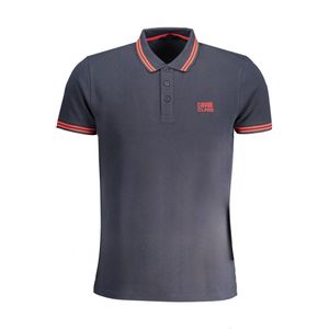 CAVALLI CLASS MEN'S SHORT SLEEVED POLO SHIRT BLUE