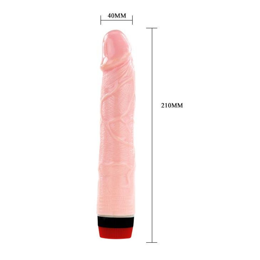 BAILE Realistični vibrator penis 21 cm slika 6
