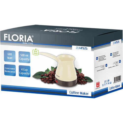 Floria Kuhalo za kafu, 600 W, 0,5 lit. - ZLN4926 slika 2