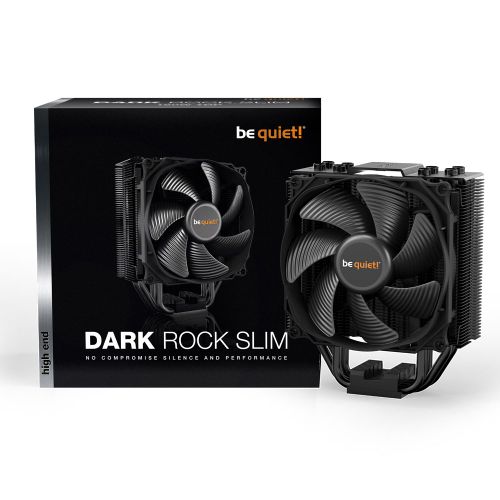 be quiet! BK024 Dark Rock SLIM, 180W TDP, Virtually inaudible Silent Wings 3 120mm PWM fan max 23.6dB(A), 4 high-performance copper heat pipes slika 1