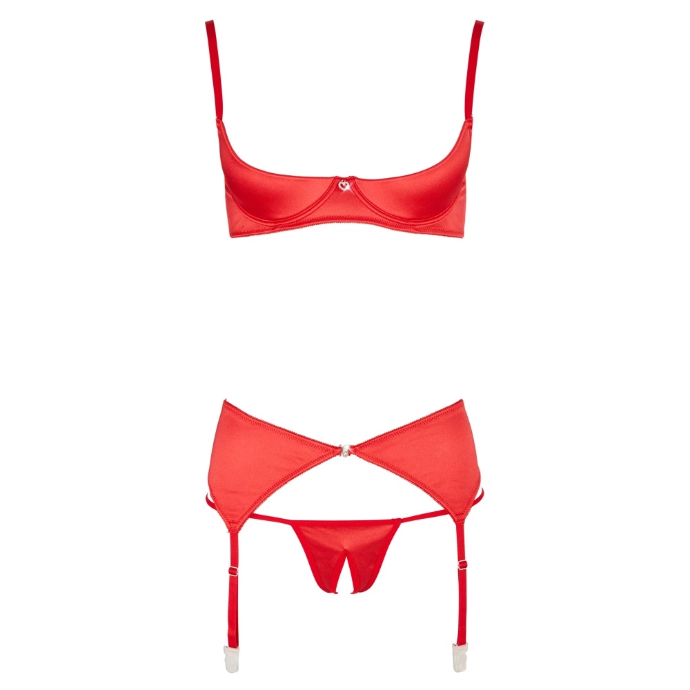 Cottelli LINGERIE Shelf Gru Set crveni 75B/S slika 8