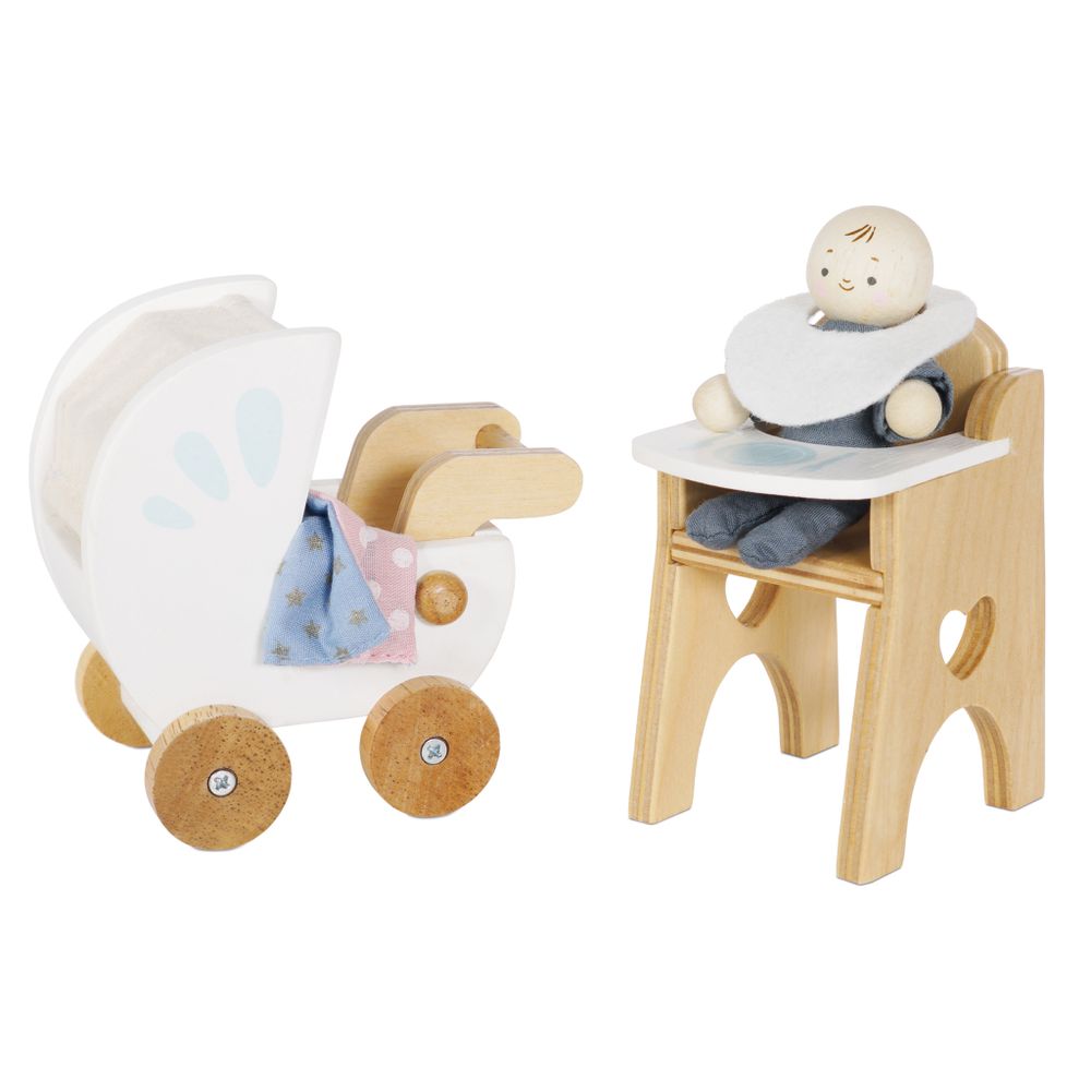 Le Toy Van Drveni bebi set za kućicu za lutke slika 1