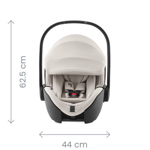 Britax Romer autosjedalica Baby Safe Pro i-Size, Grupa 0+ (0-13 kg) (40-85 cm) - Soft Taupe (Lux kolekcija) slika 4