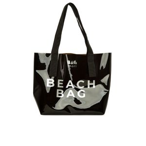 7257 - Black Black Beach Bag