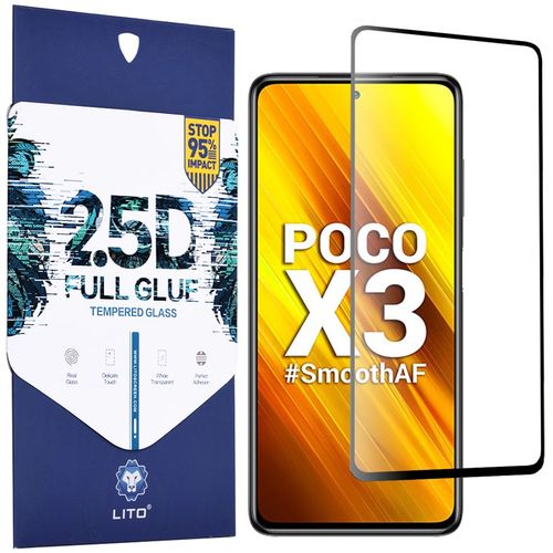 LITO - 2.5D FullGlue Glass - Xiaomi Poco X3 / Poco X3 NFC / Poco X3 Pro - crno slika 1