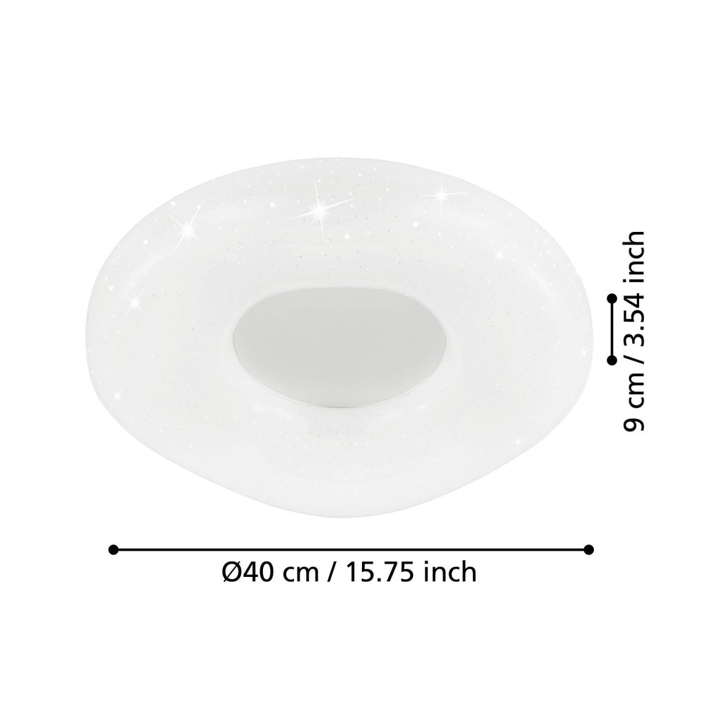 Eglo stropna rasvjeta zamudilo led 16,5w 3000-6500k 1850lm bijelo/bijelo, srebrn slika 3