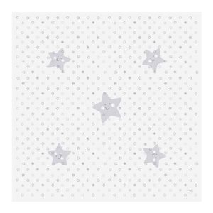 Ceba Baby Less mess podloga (120x120 cm) sive zvijezde