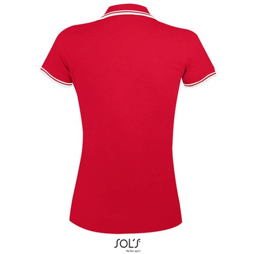 PASADENA WOMEN ženska polo majica sa kratkim rukavima - Crvena, S  slika 6