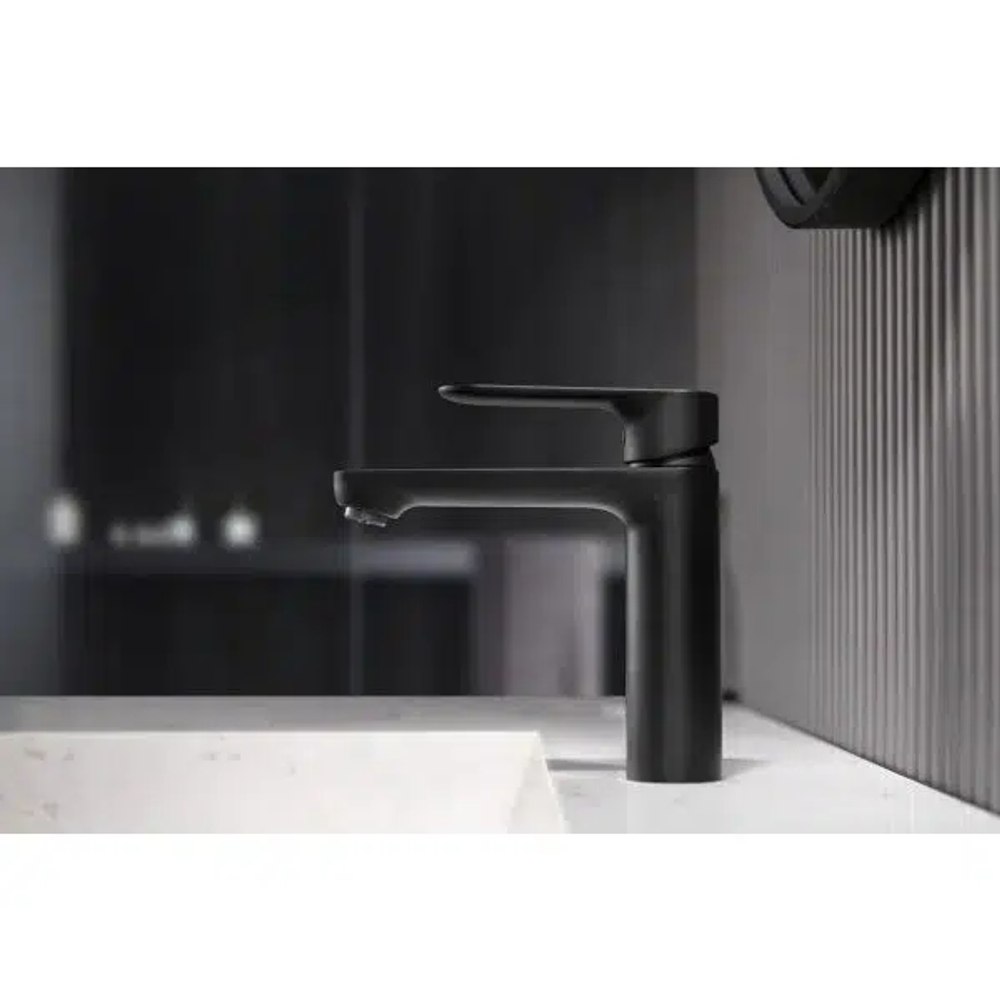 Inter Ceramic slavina za umivaonik torino ss304 mat crna slika 2