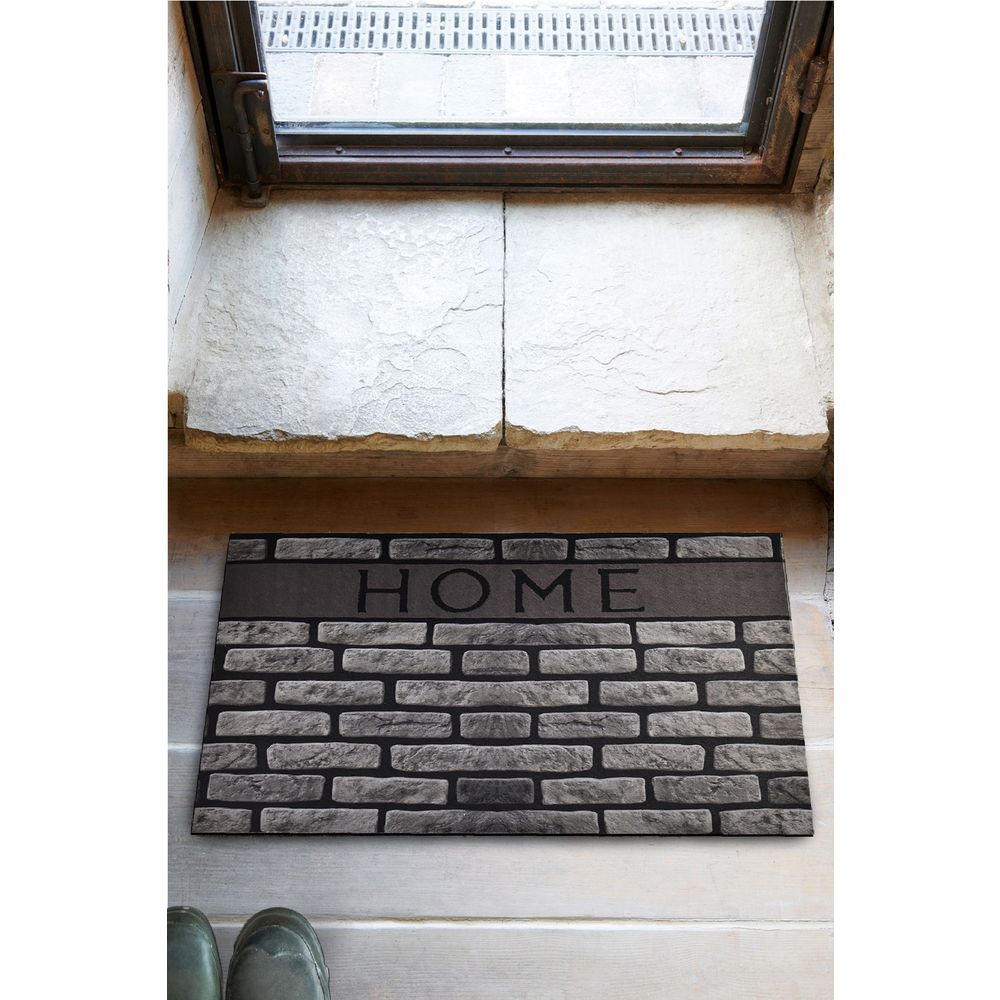 Siva Home Višebojni PVC Ulazni Otirač slika 1